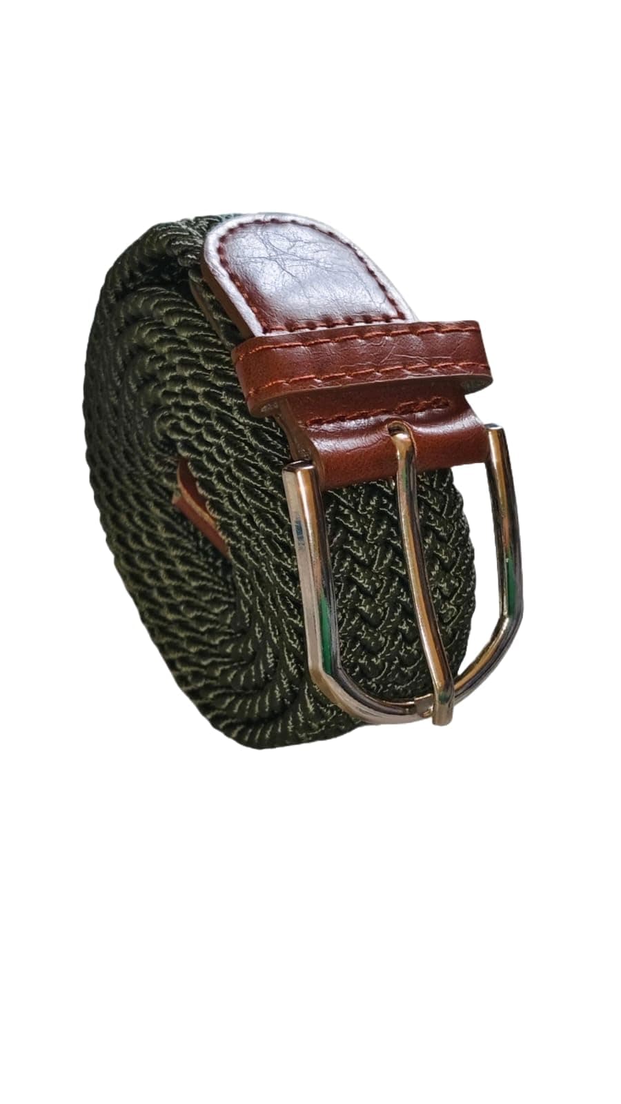 Simpl Living Canvas Elastic Braided Woven Stretch Fabric Casual Belt For Men And Women