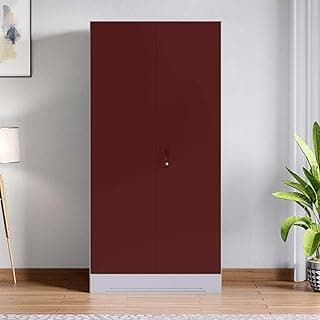 Interio by Godrej Slimline Steel Wardrobe Russet,2 Door