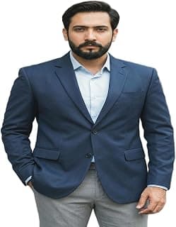 PERFECT PRODUCTIONS Mens Navy Blue Blazer Slim Fit, Mens Navy Blue Blazer for Advocates 2