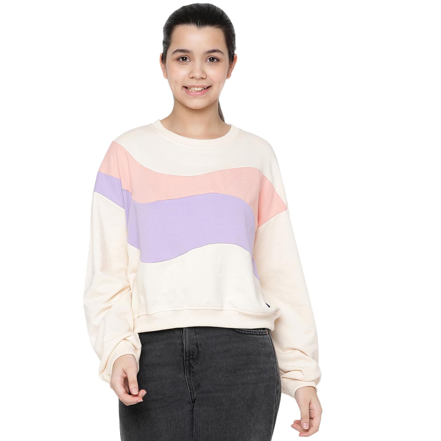 Li'l Tomatoes Girls Hoodie Sweatshirt | Looper Fabric Winter Casual Wear | 9–16 Years