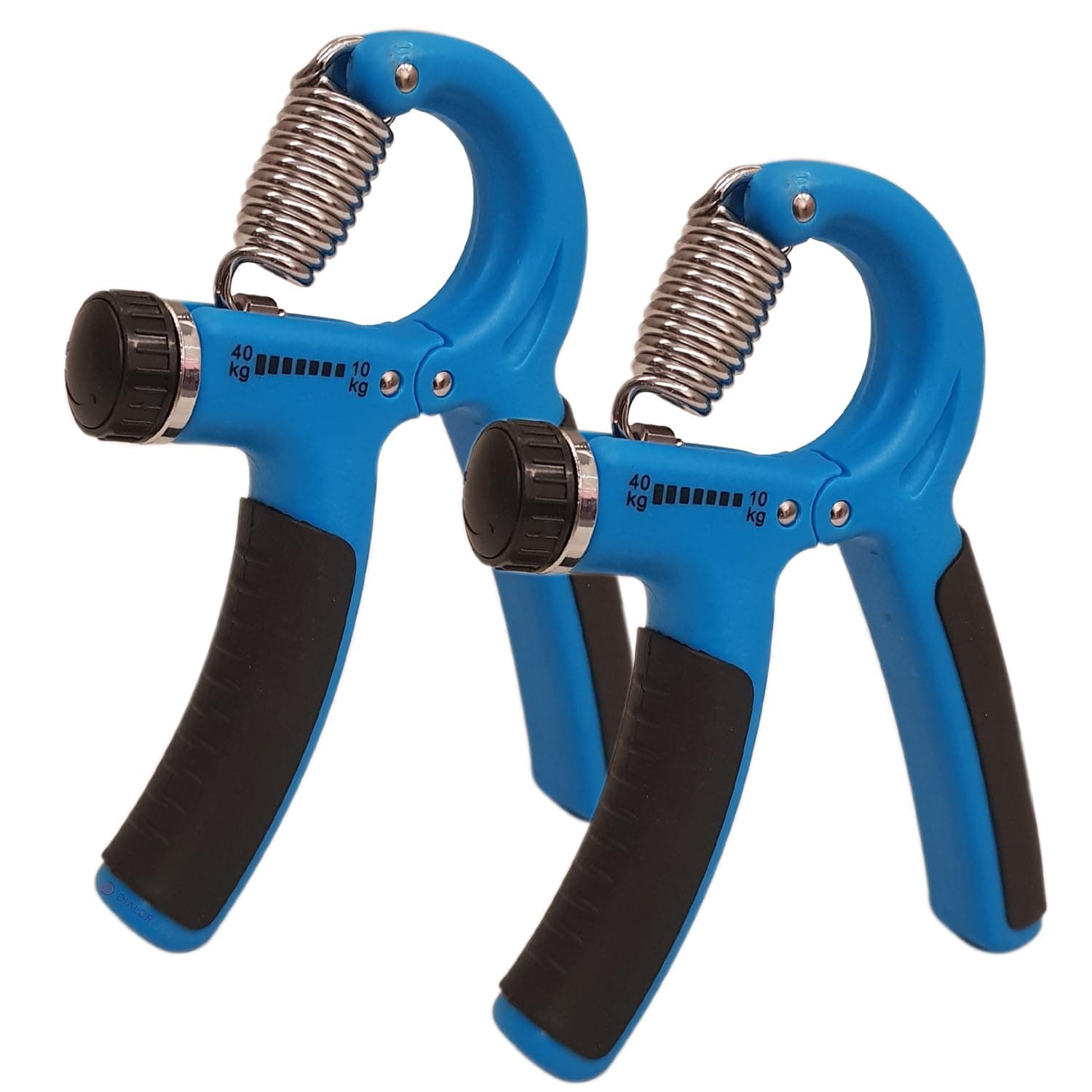 DIALDRCARE Hand Grip Exerciser for Muscle Building and Injury Recover (Pack of 2) (BLUE)