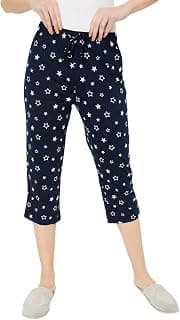 Max Plus Size Women Star Printed Knit Capris