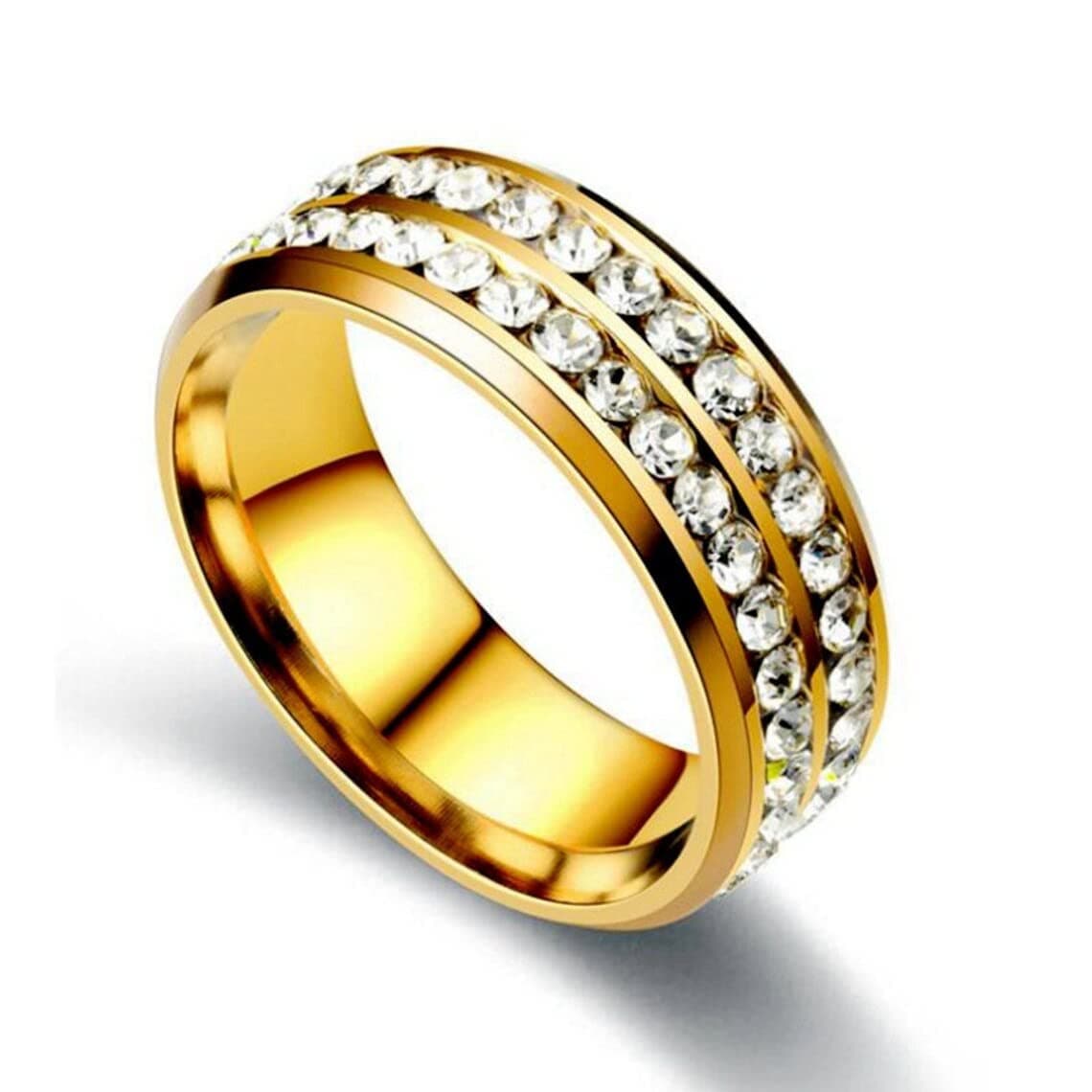 MEENAZ Rings for Men Boys gents girls women Husband gold Rings for Men Thumb Band Finger Rings AD CZ Diamond Stone Stainless Steel Rings for Men Jewellery for Men Anniversary Birthday Gift -165
