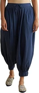 W for Woman Women High Rise Folksong Pure Cotton Strechable Salwar |Patiala Regular Fit Pants