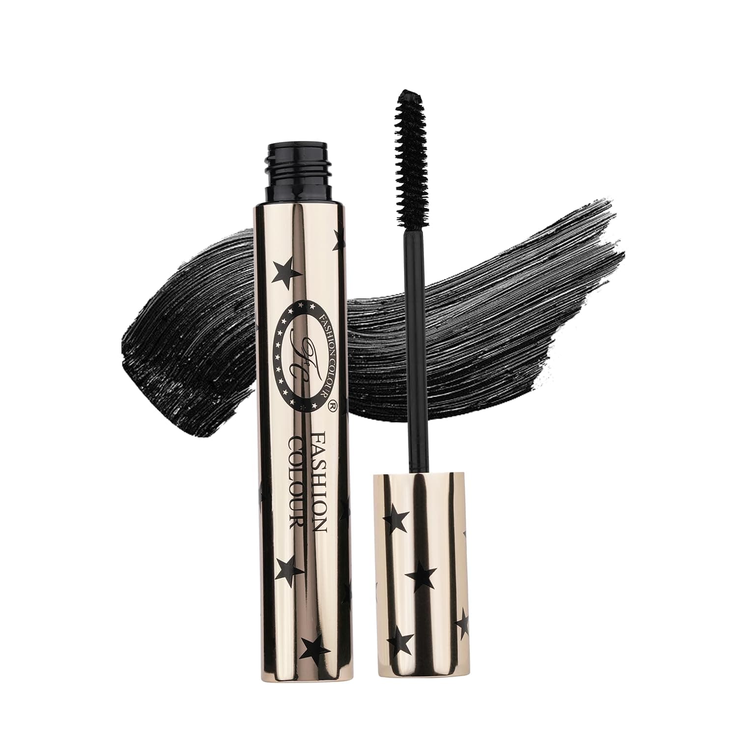 FASHION COLOUR Nourish Plump Up Super HD Waterproof Longer Lash Mascara | Aroma Formula Mascara for Long Lashes | Lightweight | Highly Pigmented Colour | Black (10g)