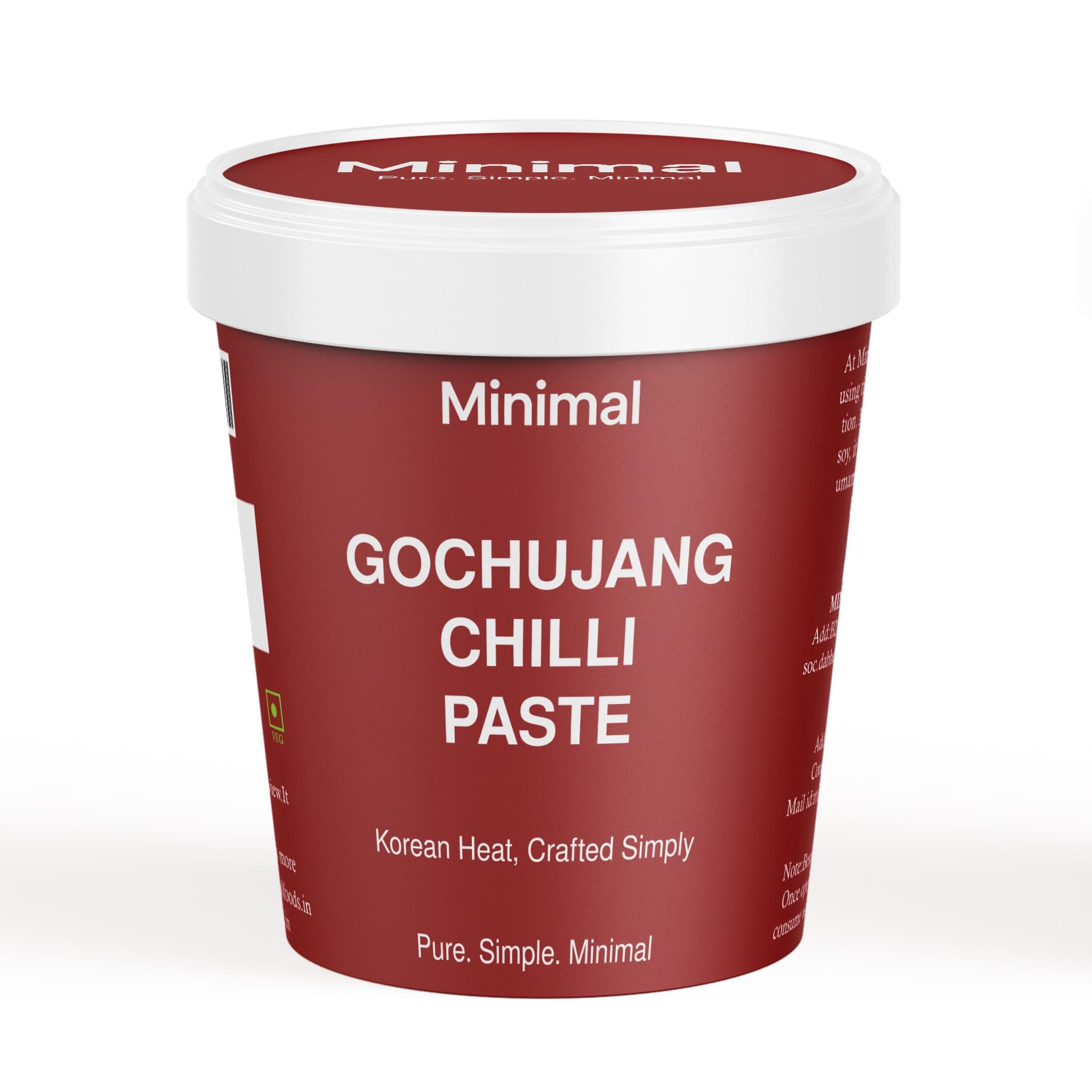 Minimal Gochujang Korean Paste 250gram | Korean Hot Chilli | Sweet, Savory, and Spicy Red Sauce | Korean Foods