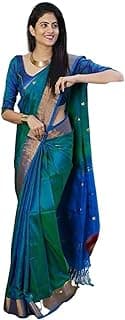 SGF11 Women's Kanjivaram Woven Soft Silk Saree With Blouse Piece