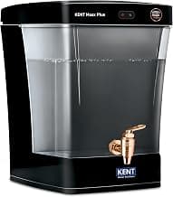 KENT Maxx Plus UV Water Purifier | UV+UF+Alk+Cu | 7L Transparent Detachable Tank | With Benefits of Alkaline&Copper | Fully Automatic Operation | UV Fail Alarm | Wall Mountable | 60 L/hr Output |Black