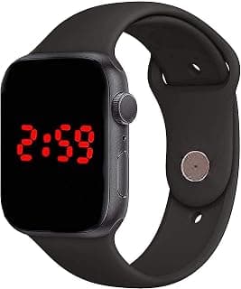 Acnos Acnos Premium Digital Watch 1 Pc Men Women Watches Smart Watch Classy Digital Watch Wrist Watch Sports Watch Led Band For Kids Boys & Girls Smart Watches -1 - Black, Black, Polyurethane