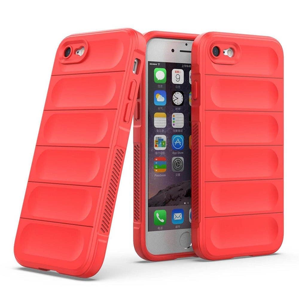 amazon basics Basic Case for Apple iPhone 7 (Silicone_Red)