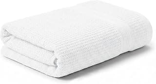MYTRIDENT Towels for Bath, Finesse Fashion Premium Towel Collection, 100% Cotton Towel, 1 Bath Towel for Men/Women, Highly Absorbent Towels for Bath, 600 GSM, White