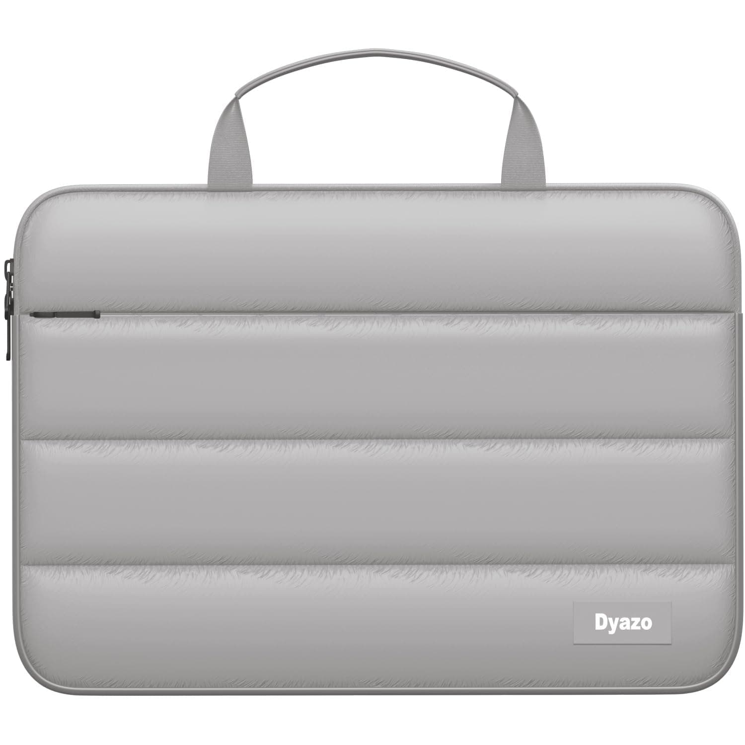 Dyazo Fluffy Laptop Sleeve 14.1 Inch | Soft Padded Carry Bag with Handle & Front Zipper Pocket | Water-Resistant Protective Cover | Compatible for MacBook Air/Pro, Dell, HP, Lenovo, Acer & More (Grey)