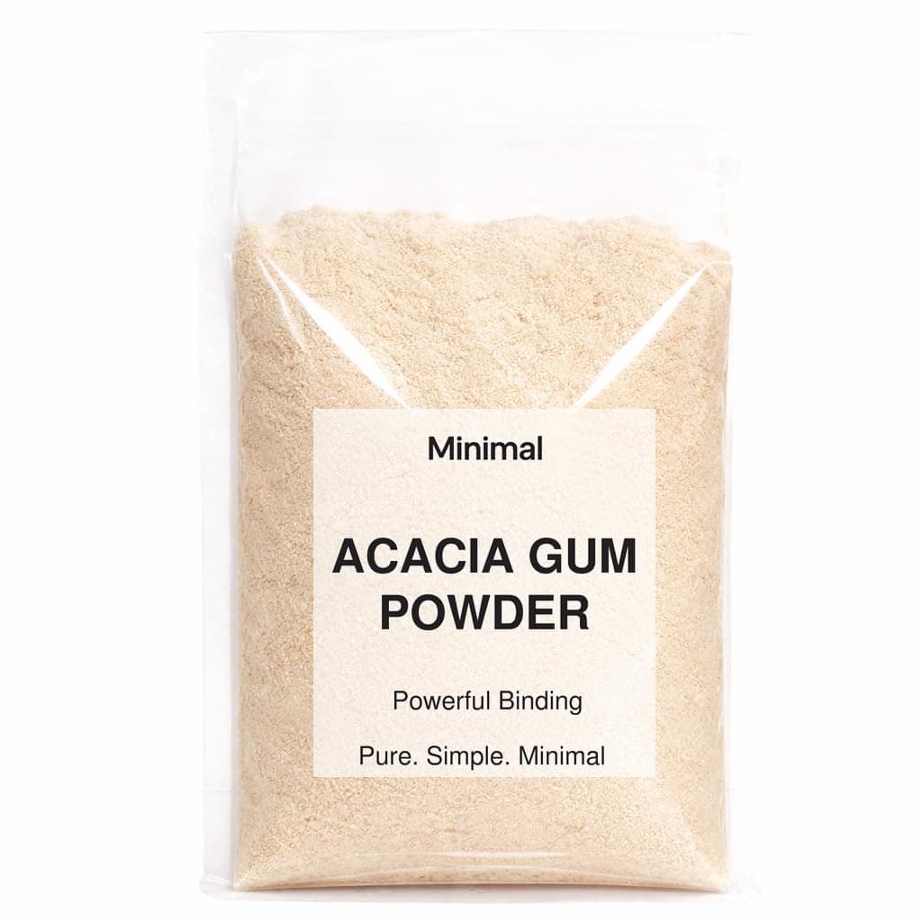 Minimal Acacia Gum Powder,400g | 100% Natural & Soluble Dietary Fiber | Food Grade, Vegan, and Gluten-Free | Ideal for Baking, Thickening, and Gut Health | Rich Prebiotic Fiber