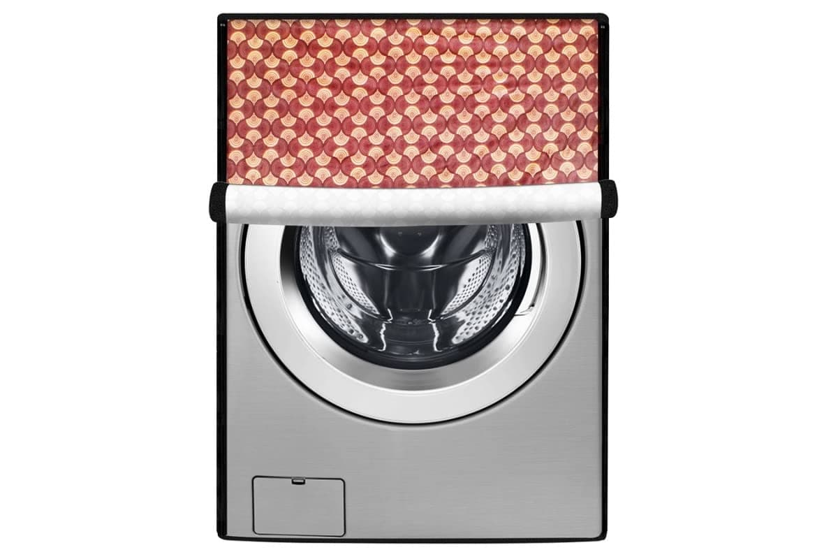Stylista Washing Machine Cover Compatible for IFB Senator Smart 8 Kg Front-Load Counterchange Pattern Brick