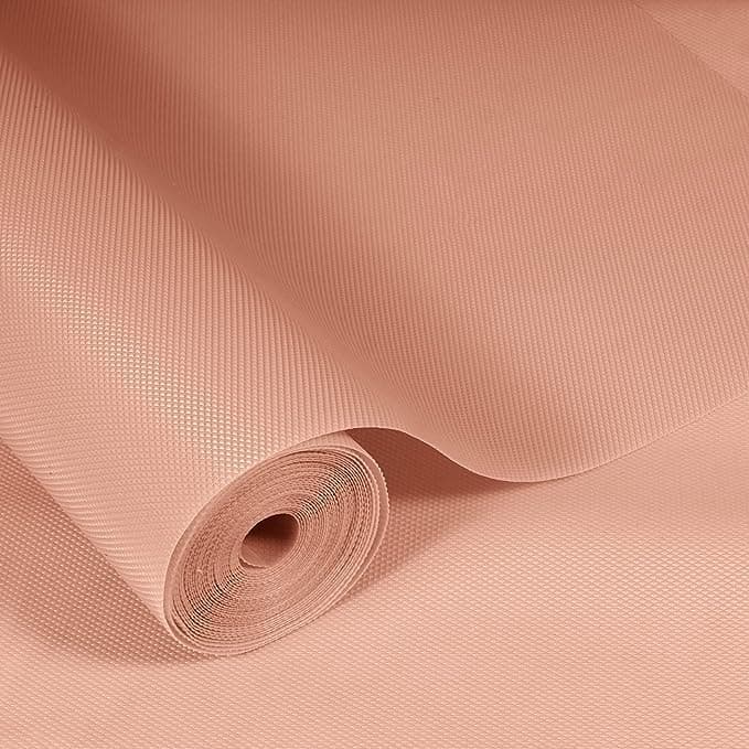 KayJen Ethylene Vinyl Acetate (45 CmX5 M) Peach Food Grade Eva Anti Slip Matsheet For Fridge, Kitchen, Drawer, Shelf Liner, Table (Diamond Texture, Peach)