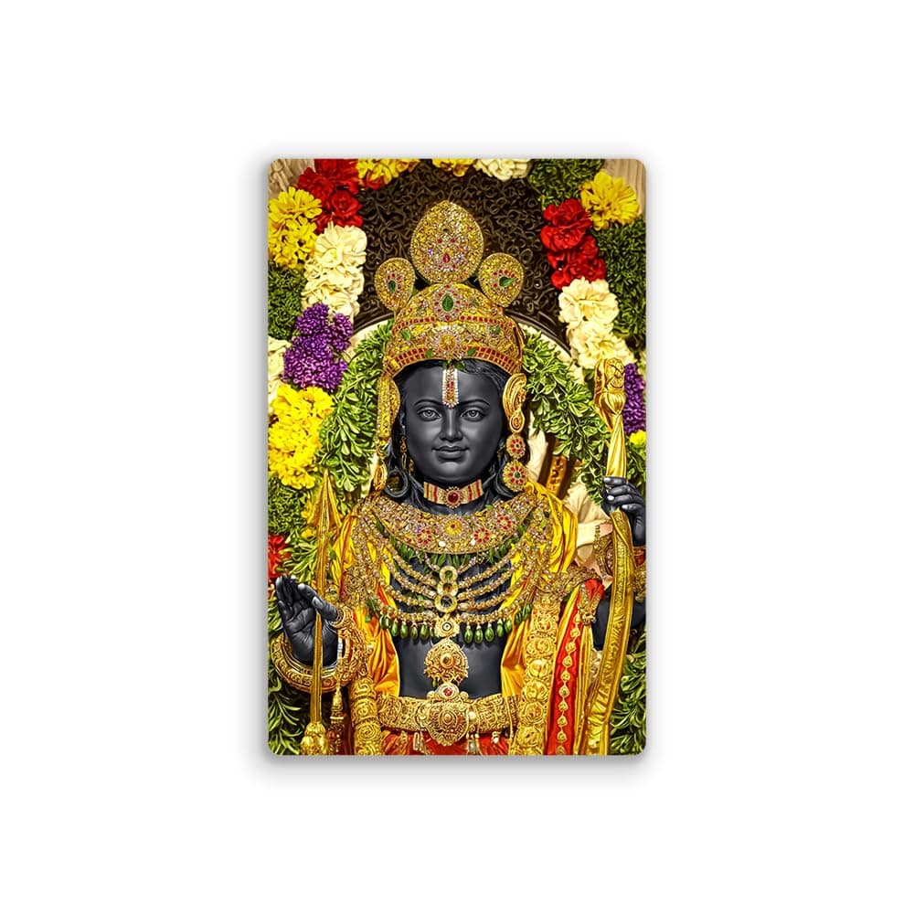 EVERCAREGIFTS Shri Ram Lalla Photo Fridge Magnet God Photo Magnet Birthday Gifts for Hindu Deity Ayodhya Ram Fridge Magnet Home Decoration Religious Return Gifts Size: 8.2 x 5.2 CM