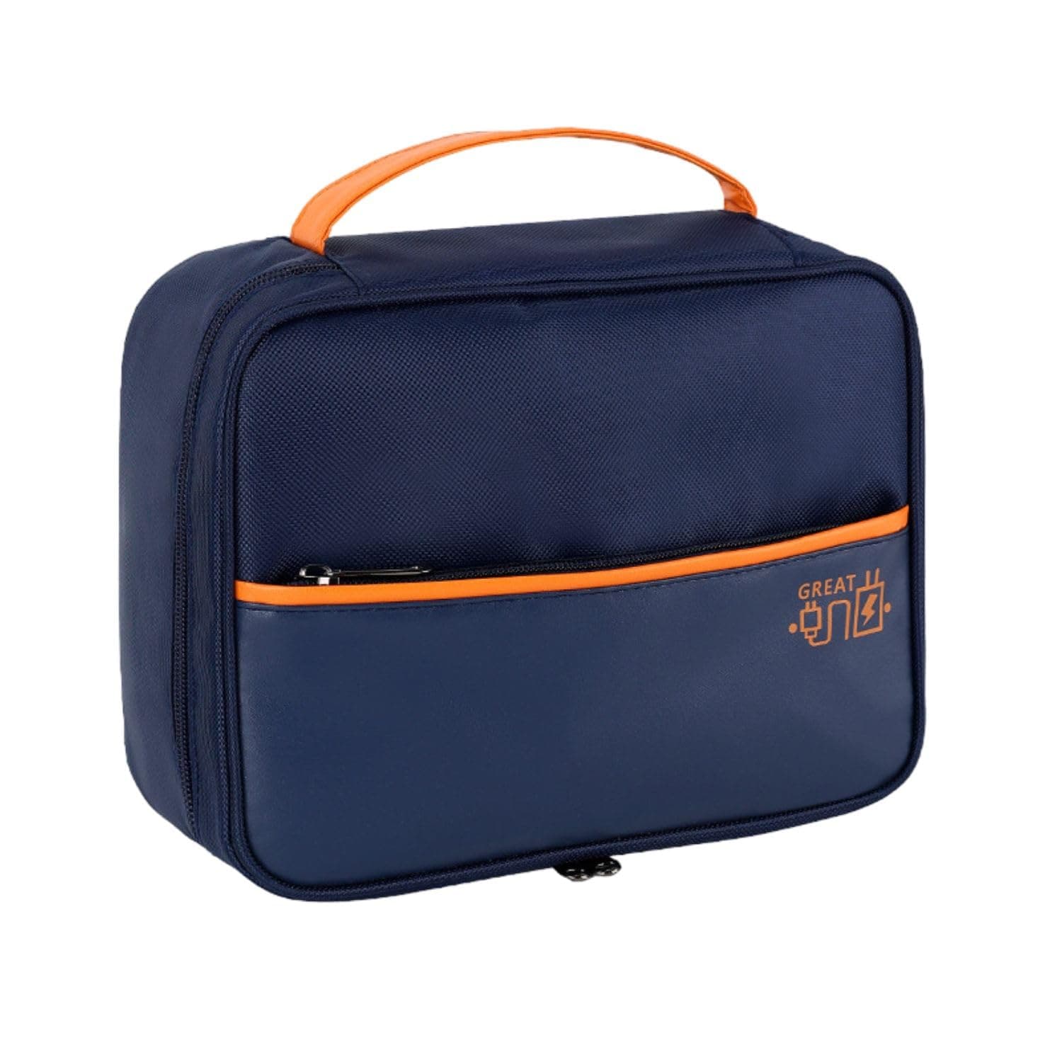 FunBlast Electronics Organizer Bag for Travel - Universal Carry Travel Gadget Organizer, Portable Zippered Pouch for All Gadgets, HDD, Power Bank, USB Cables, Power Adapters, etc (Blue)