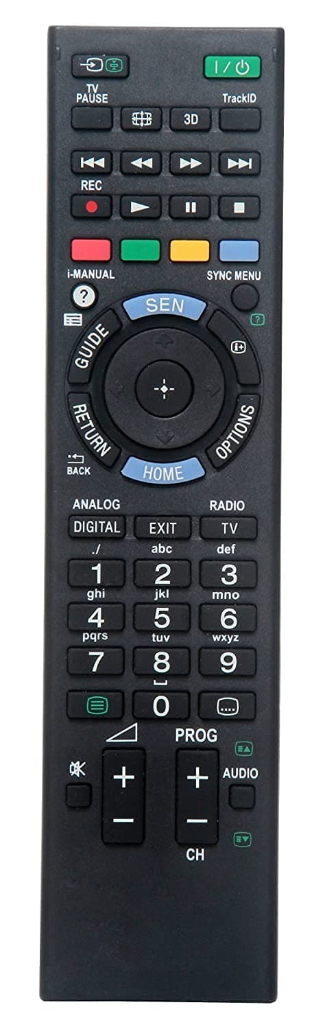 LRIPL Compatible with Sony Bravia LCD/led Remote Works with Sony led/LCD tv's Black