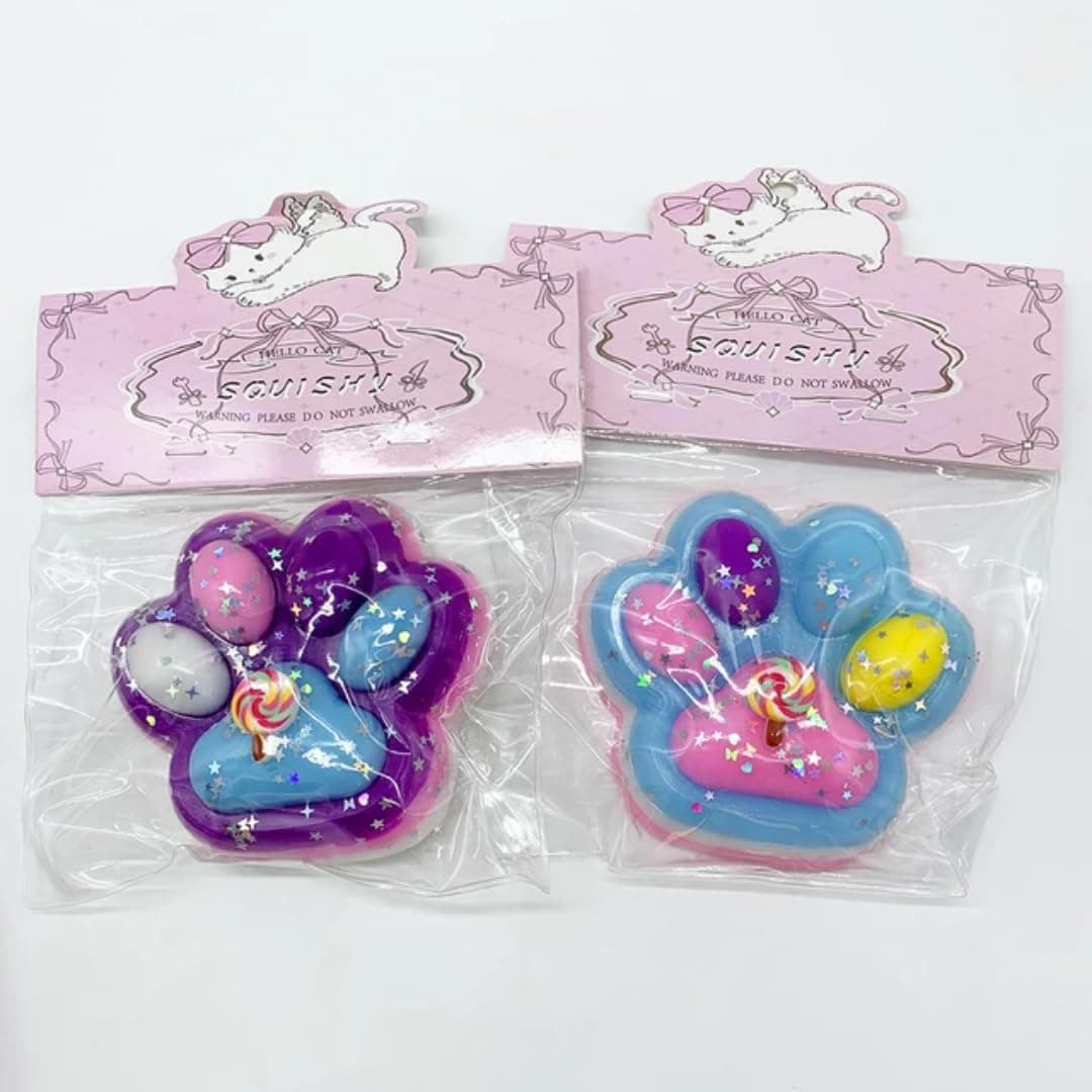 Sawkirp Darshraj Squishy Paw Decompression Sensory Toy,Pack of 1 Piece Random Colour