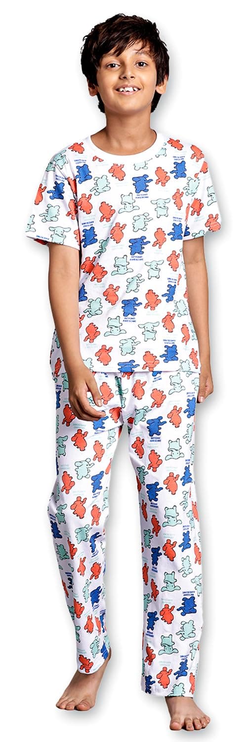 T2F Boy's Cotton Pajama Set