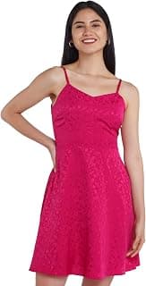 Zink London Women's Wine A-Line Short Dress