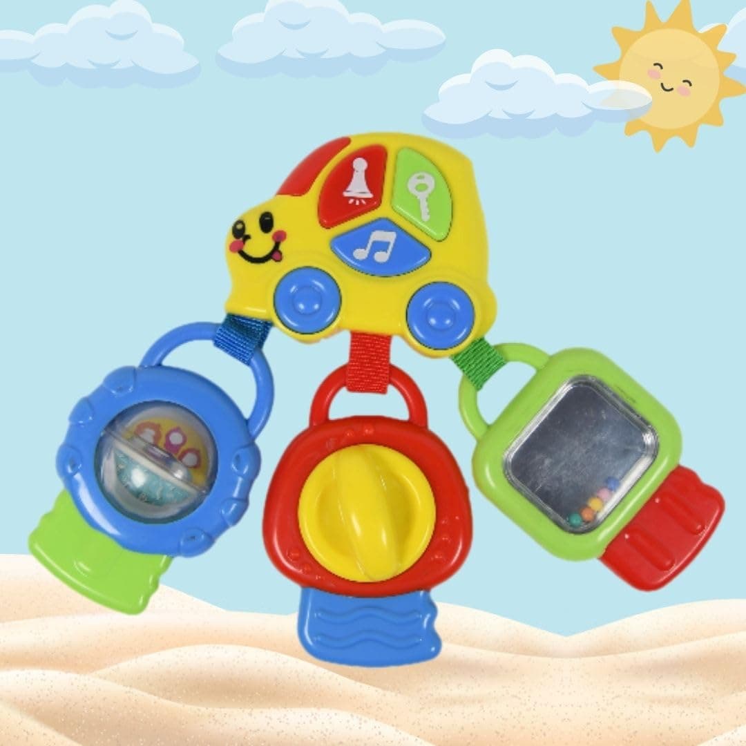 KIPA Toddyz Companion - Multisensory Activity Car Key Toy Set for Kids - Battery Operated, Safe, Non-Toxic, BIS Tested, Develops Motor Skills, Problem Solving, & Creativity