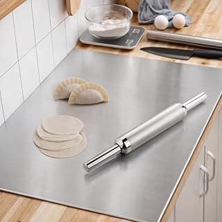 Stainless Steel Chopping Pad Board, Stainless Steel Rolling Pin, Chapati Maker Kitchen Combo