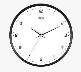 Ajanta Luxury 13 Inch White Wall Clock | Stylish Silent Sweep Decor for Living Room, Office, Bedroom | Model 2277