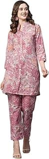 rytras Women's Cotton Printed Straight Kurta With Pant