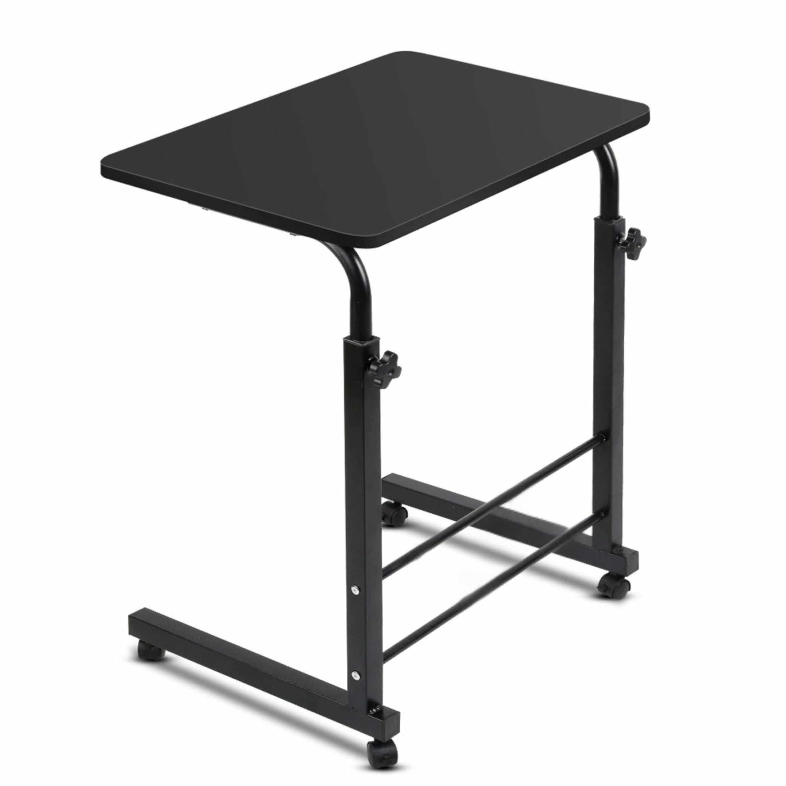 RADIANT Multi-Purpose Laptop Table, Study Table | Adjustable Height, Portable for Office, Work Form Home | DIY Table, Easy to Assemble (Black with Black Leg)