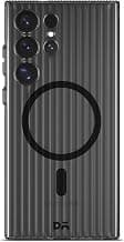 DailyObjects Beam 2.0 Magnetic Case Cover Compatible with Samsung Galaxy S23 Ultra | Wireless Charging Slim Back Cover | 2 Layer Edge Protection & Shockproof - Black