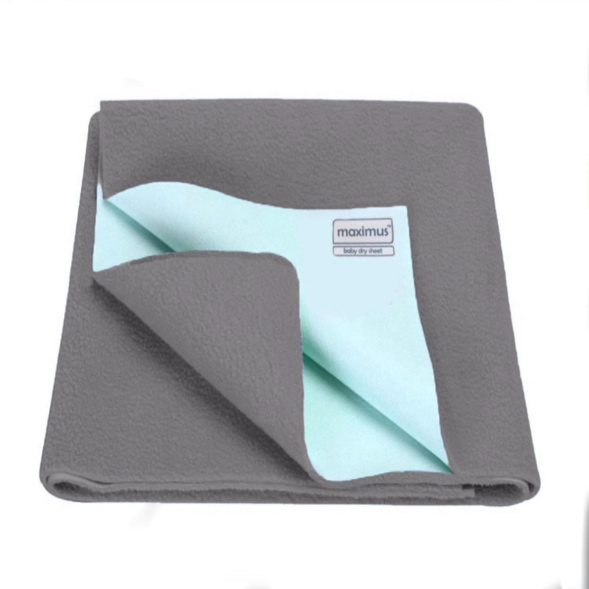 Maximus Dry Sheet for Double Bed King Size XXL | BedPad | Bed Protector Waterproof Cover Sheet | Rubber Sheet for King Size | Quickly Dry for Kids and Adults (240cm X 200cm), Grey