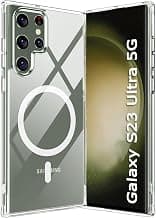 TheGiftKart Ultra-Hybrid Crystal Clear Back Case Cover for Samsung Galaxy S23 Ultra 5G | Shockproof Design | Hard Back Cover for Samsung Galaxy S23 Ultra 5G (PC & TPU, Magsafe Compatible, Clear)