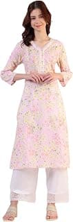 W for Woman White Floral Printed Tiered Chiffon Dress with Lace Detail