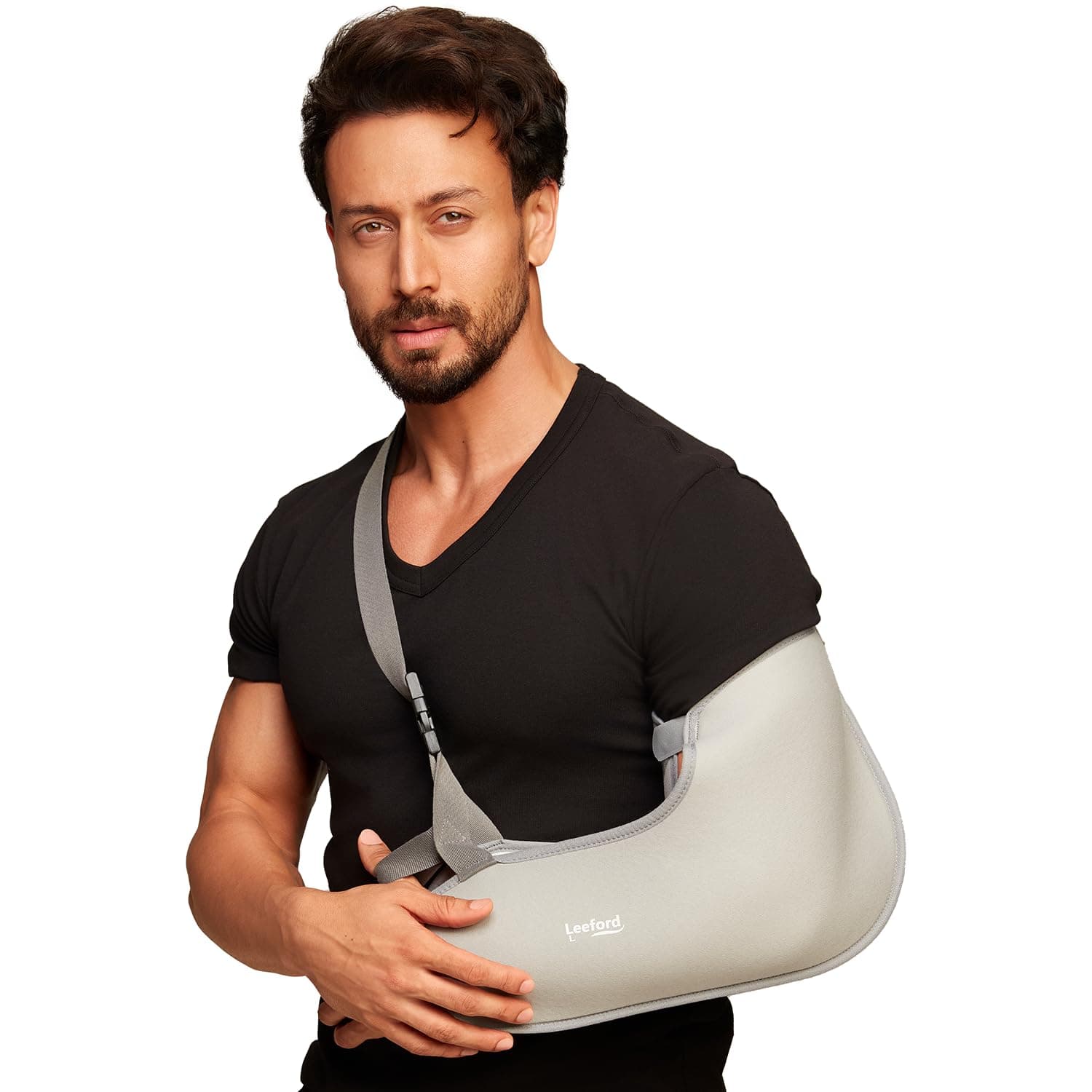 Leeford Ortho Arm Sling Hand Fracture Support Belt, Arm Pouch, Size - M | Breathable Fabric, Hand Supporter for Fracture Recovery, Adjustable Hand Plaster for Immobilization, Pain Relief Arm Pouch