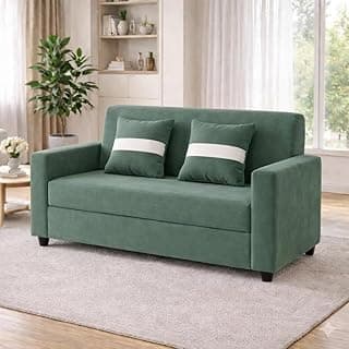 2 Seater Fabric Sofa for Living Room, Home, Office & Hotels Sage Green 30H x 52W x 27D Inches