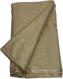 BKRKJ BKRKJ Men's Woollen Unstitched Kurta Pyjama fine quality plain Merino Wool Fabric- 5.5 meters (shirt,pathani suit,Brown,Free Size), Solid