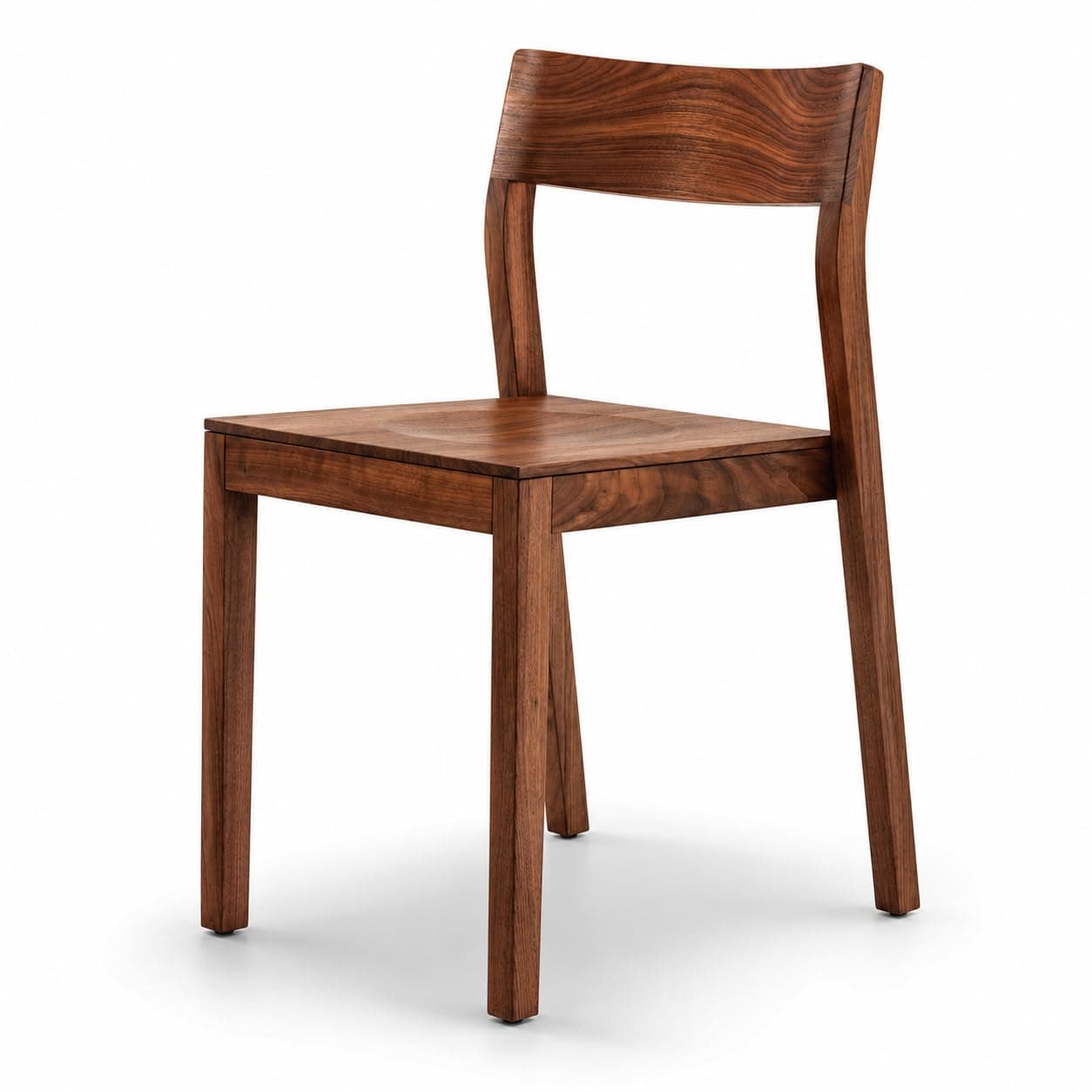 Genuine Decor Set of 2 Rosewood Dining Chairs – Rustic Teak Brown Finish, Solid Wood, No Cushion, Perfect for Dining Room, Living Room, Bedroom (Without Cushion)
