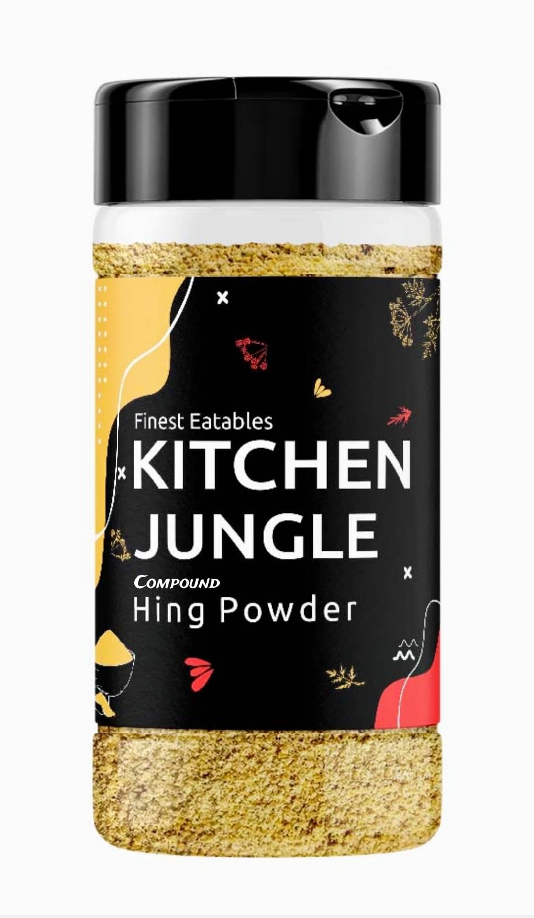 Kitchen Jungle Compounded Hing 100g | sprinkler Jar | Traditional Strong | Afghani