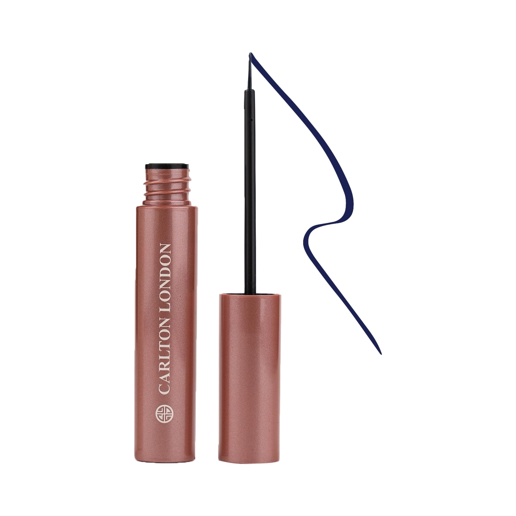 Carlton London Stunnig Black Liquid Eye Liner |Enriched With Vitamin-E |Long Lasting Matte Waterproof Liner, Smudge Proof, Transfer Proof Eye Makeup |Upto 24 Hrs - 5ML(Galactic Blue)