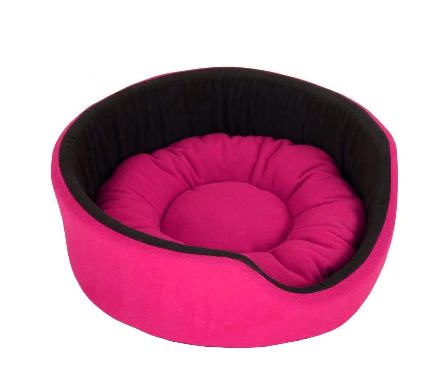 Fluffy's Polyester Luxurious Both Side Soft Dog/Cat Bed (Red, Small)