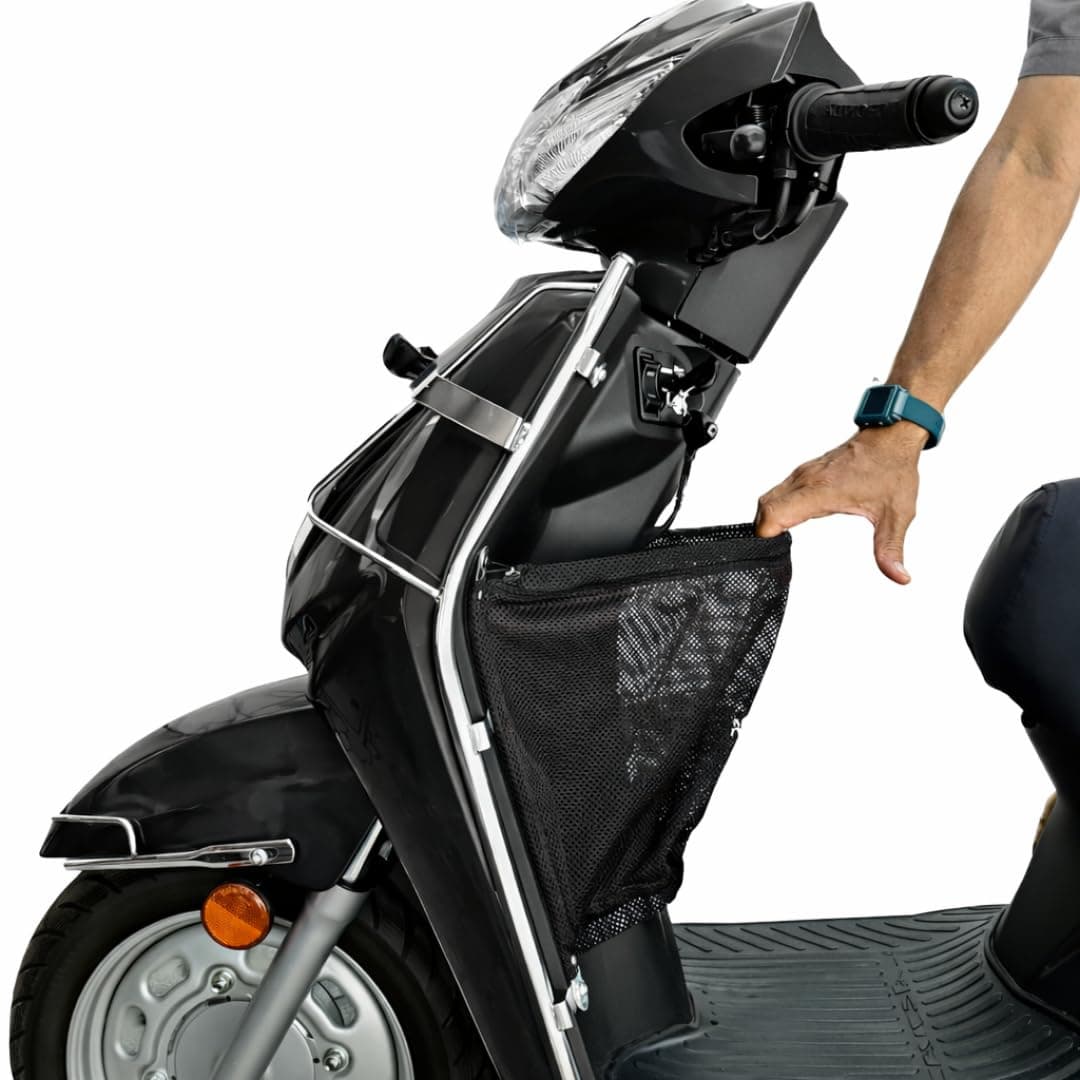 FIBERA Smart Front Basket ONLY Compatible with Honda Activa 110cc 6G BS6 (FEB 2020- Present) (Black) Polyester (12L)