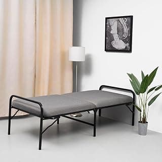 Wakefit Metal Lantana Single Folding Bed, Matte