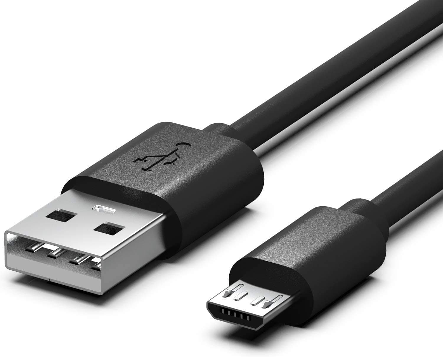 Voltua 4A Micro USB Fast Charging Cable 1M, V8 Android Data Cable, Black | 4A Super Fast Charging — high-amperage output charges Android phones, tablets and power banks, with smart phased charging