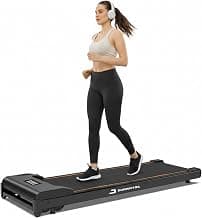 Compact Lite 2.5HP Peak BLDC Motor Walkpad Treadmill with Remote Control | 120 kg User Capacity Walking Pad| 6 km/h Max Speed | LED Display with Under-Desk Design | Home Use