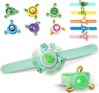 Pack of 6 - Slap Bands, Wrist Band activity toy with LED Light for Birthday Return Gift Best return gifts for party in bulk for kids.