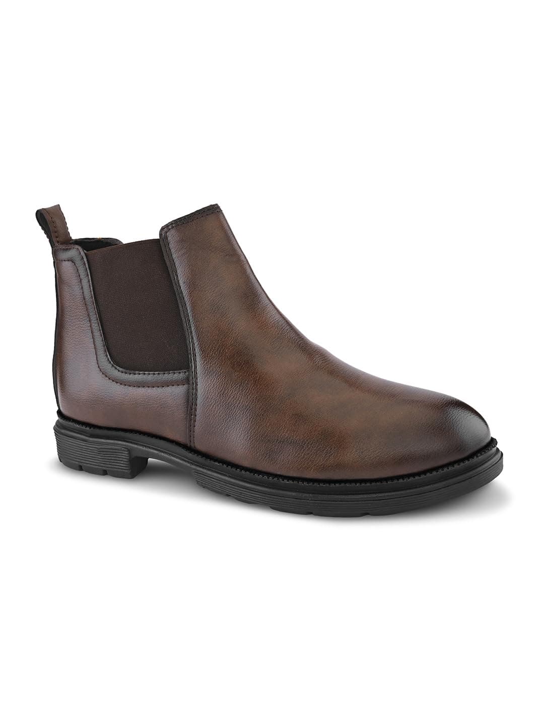 Prolific Men's Chelsea Boots | Ankle Height Boot| Formal, Office & Casual Wear Shoes | Soft Cushioned Insole, Slip-Resistance, Dynamic Feet Support & Shock Absorption