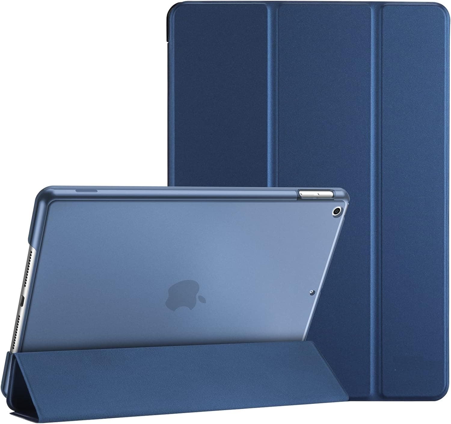 MOCA Case for iPad 9 9th 8 8th 7 7th Generation 10.2" inch 2021 2020 2019 Launch A2603 A2604 A2605 A2270 A2428 A2429 A2430 A2197 A2198 A2200 iPad Smart Flip Cover Case (Navy Blue)