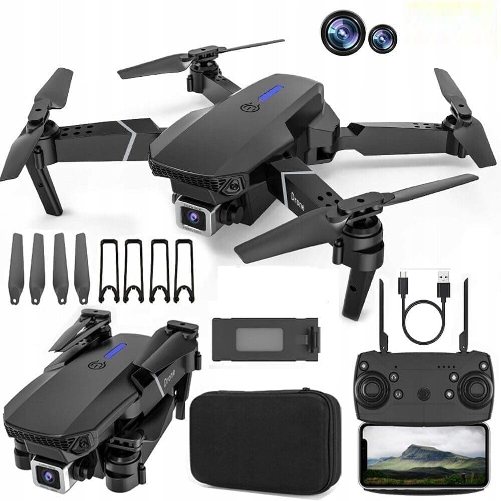 Drone with 4k Camera Foldable 1080P HD Drone with FPV Live Video, Smart Gestures Selfie, Altitude Hold, One Key Take Off/Landing, 3D Flips for Kids and Adults