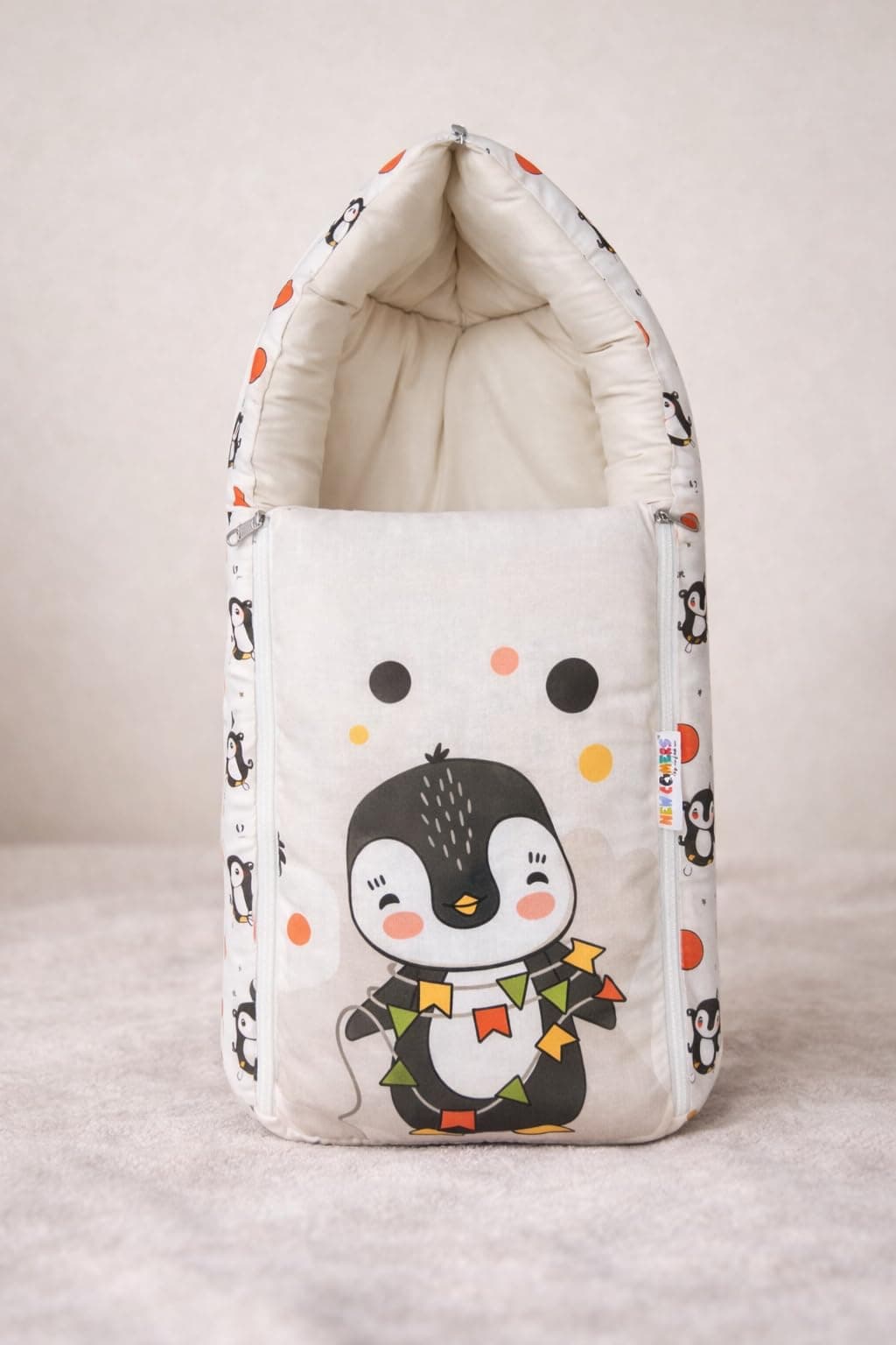 NEW COMERS® 3 in 1 Carry Nest Portable Cushion Bed with Soft Cotton Padding Lightweight Travel Friendly Multi-Use Carry Wrap with Secure Support Design | Unisex Carry Bag Nest 853
